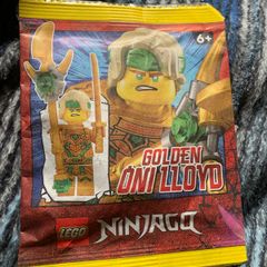 LEGO Ninjago Lloyd Golden Oni Minifigure with Staff Weapon