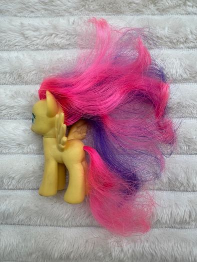 My Little Pony G4 Rainbow Rocks Fluttershy Brushable Butterfly Over Eye Used Please see photos
