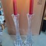 Set Of 2 Tipperary Crystal 28.5 Cm. Star Candleholders In Very Good Condition. Image 9