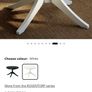 IKEA white round dining table Image 2