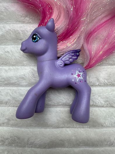 My Little Pony StarSong G3 Tinsel Hair Glitter Wings Brushable With Comb 2007 Used PLease see pictures
