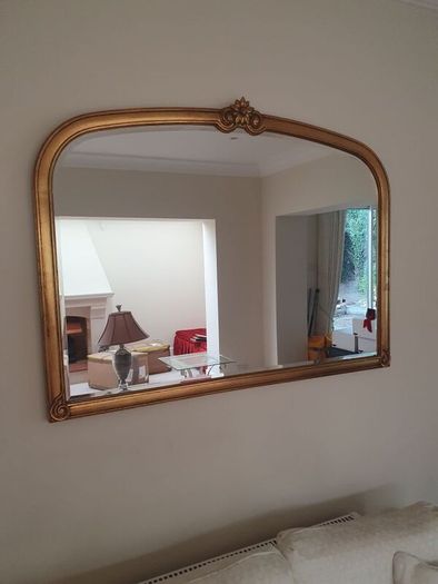 Large Decorative Gold Framed Wall Mirror - 128cm x 96cm