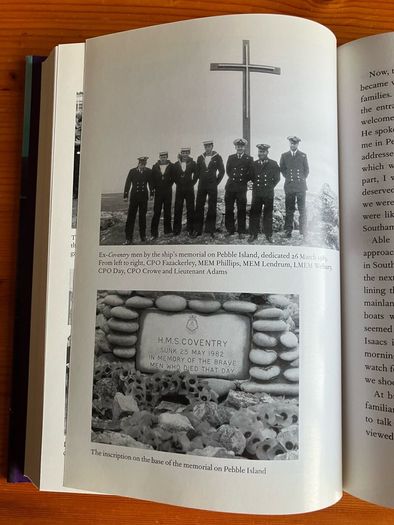 War book: 'Four Weeks In May.The Loss Of HMS Coventry A Captain's Story'