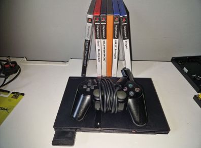 Playstation 2 Slim PAL System Plus 6 games