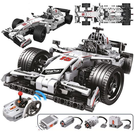 729pcs City Racing Car Remote Control Technic RC Car Electric truck Building Blocks bricks Toys Lego Style
