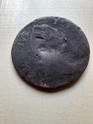 George II Hibernian  Half Penny and 2 1968 UNC Pennies