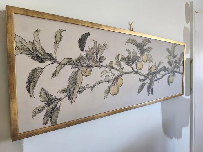 Atelier Printworks Apple Tree Gold Framed Canvas Print