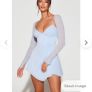 Blue embellished mini dress Image 10