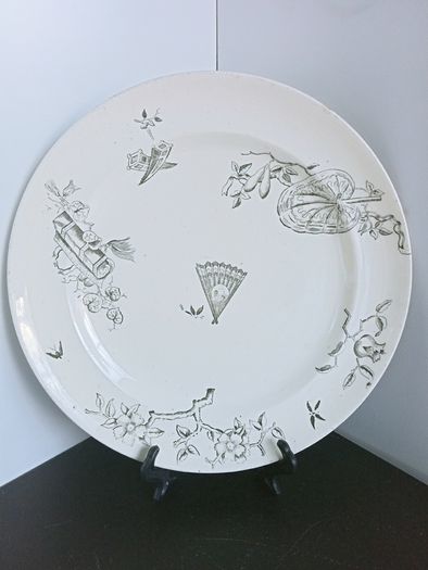 Antique 1870' George Jones pottery  NEBO dinnerware