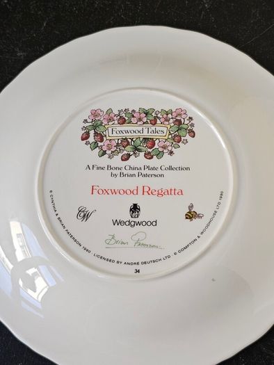 Wedgwood  Foxwood Tales Regatta Plate