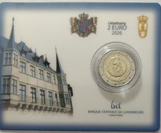 Luxembourg 2 Euro Brilliant Uncirculated Coin 2026 - 40th Anniversary of the Awarding of the International Charlemagne Prize to the Luxembourgish People