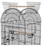 Large Parrot Cage Large Bird Aviary with Pedestal Wheels, with Open Skylight for Canary Parrot Wire Bird Cage (excluding toys) Image 8