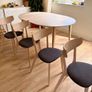 Extendable Dining Table & 4 Chairs in Excellent Condition Image 3