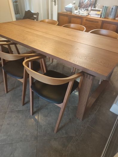 Dining Table and Chairs (MORBYLANGA and Stockholm)