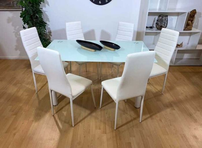 Glass Dining Table Set 6 chairs FREE Delivery