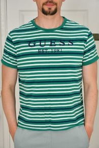 Guess Green and White Vintage T-Shirt XL
