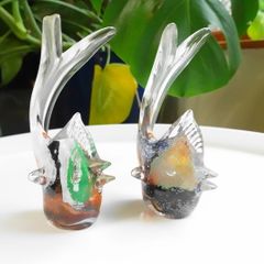 Glass Paperweights - Set of Two