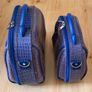 Blue alligator style travel accessory bags Image 4
