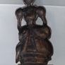 vintage brass companion set with lady Image 3
