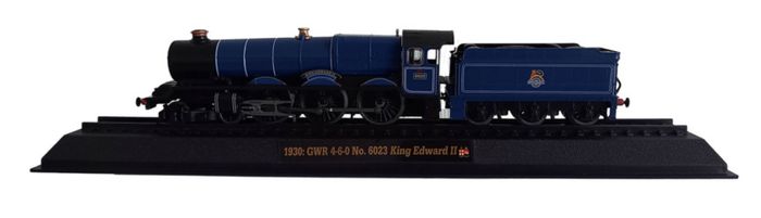 Collection of stationary model trains