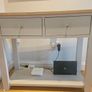 Linen Grey 2 Drawer Console Table Image 4