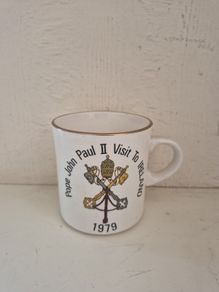 vintage Mug Pope John Paul 2nd Visit to Ireland