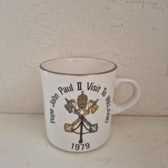 vintage Mug Pope John Paul 2nd Visit to Ireland