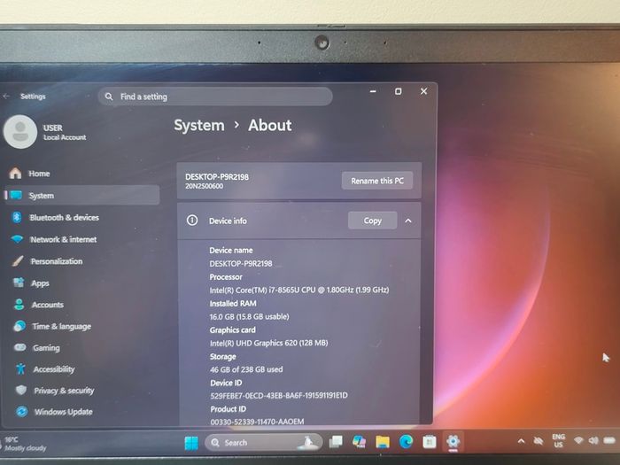 Lenovo ThinkPad T490 Intel i7 8th Gen | 16GB RAM | 256GB SSD | Windows 11 | Office 2021