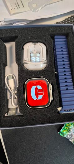 smart watch and headphones set