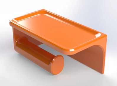 Toilet Paper Holder with Phone Shelf