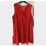 Lovely Red Dress with Frill and V-shape neckline size 20 + matching jackets & boleros Image 2