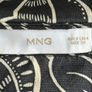 Ladies Short-sleeved Black and White Wrap Shirt Dress from Mango Image 2