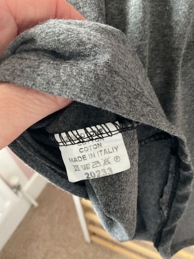 Bnwt Elie charcoal grey embelished top one size long sleeve top