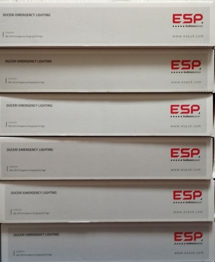 Hanging emergency exit lights