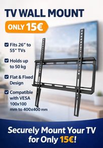 TV Wall Mount Bracket Flat Fixed 26-55"