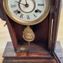 Pendulum clock,Waterbury Gingerbread House Mentel ,with key,working well 19th century Image 3