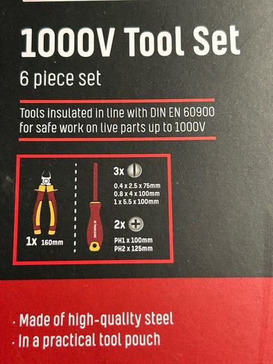 1000V insulated tool set