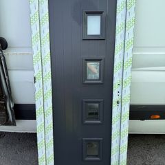 Brand new composite doors 2100mm by 900mm side panels to match all brand new 10 of each coulor in stock discount price 950 can be delivered anywhere in Ireland can also install test today for your new door.   All doors can be made to order contact today f