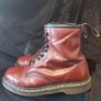 Dr. Martens 8-eye cherry red boots Image 5