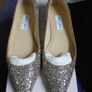 Jimmy Choo gold glitter shoes BNIB Image 3