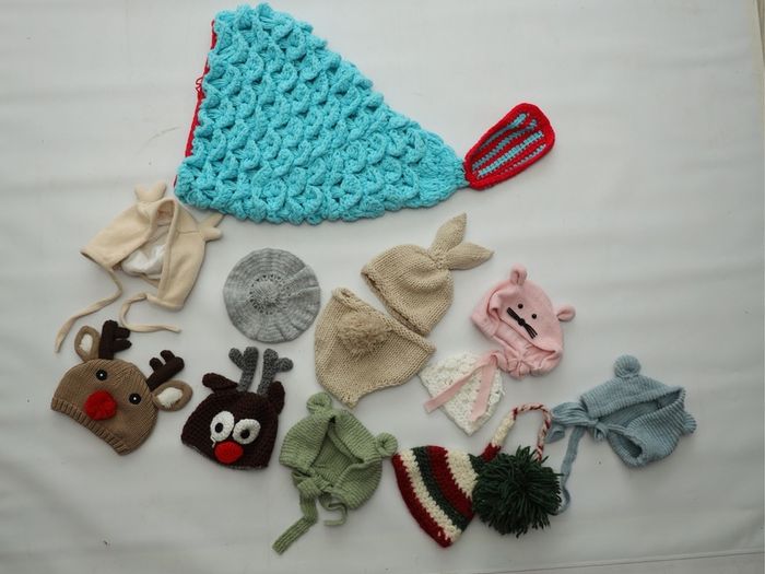 Cap and headband for Newborn photo