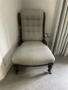 antique slipper chair