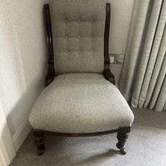 antique slipper chair