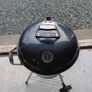 Charcoal kettle barbecue with lid thermometer and cover Image 3