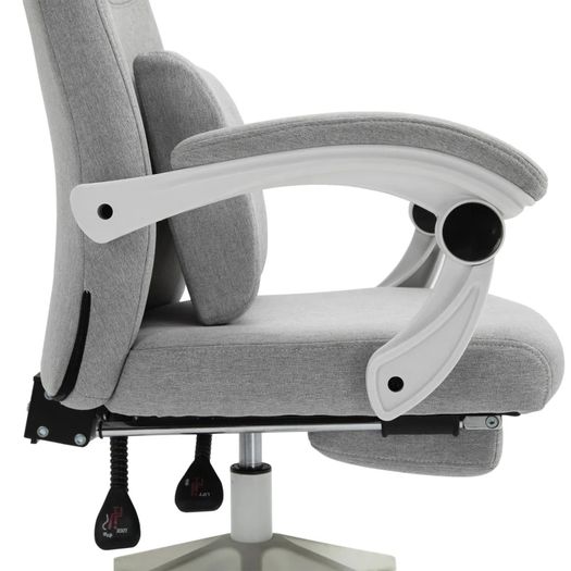 Vinsetto High Back Office Chair Reclining w/ Footrest Grey
