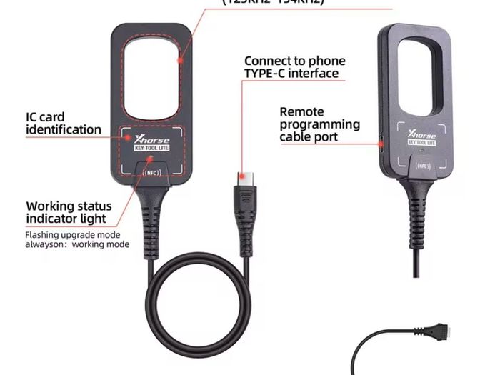 Xhorse VVDI BEE Key Tool Lite Can Generate Transponder Remote Frequency Detection Can Choose  B5 Remotes