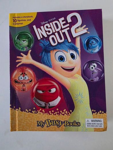 Inside out2 book + 10 figurines