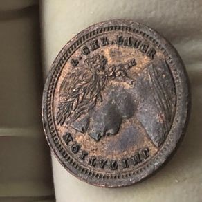 victoria 1/2 penny token