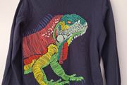 M&amp;S Navy Embroidered Iguana Top