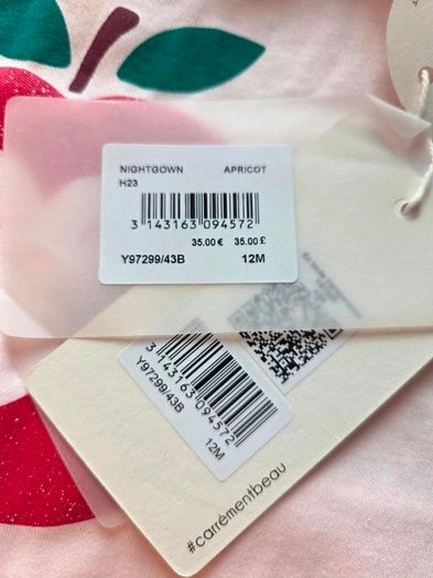 12m, With Tags Carrement Beau Sleepsuit